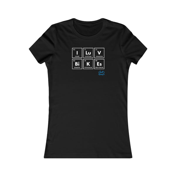 I LUV Bikes - Women's Fitted Tee