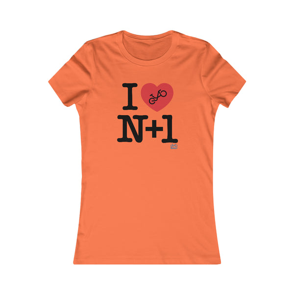 I (heart) N +1 - Women's Fitted Tee
