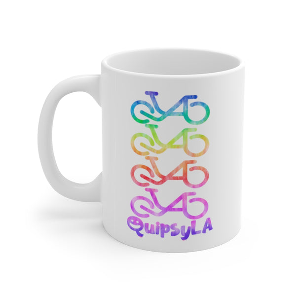 QuipsyLA Tie-Dye Repeat - Ceramic Mug 11oz