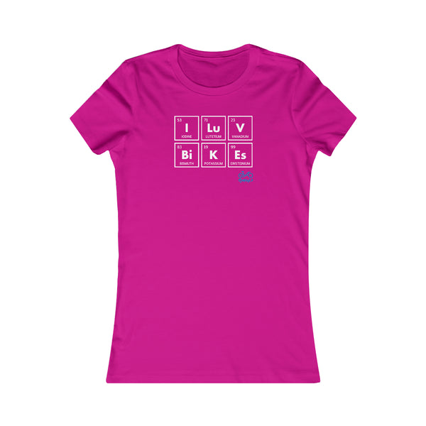I LUV Bikes - Women's Fitted Tee