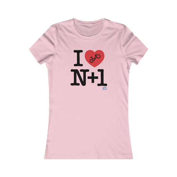 I (heart) N +1 - Women's Fitted Tee