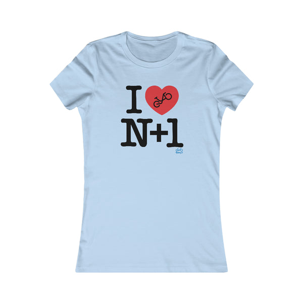 I (heart) N +1 - Women's Fitted Tee