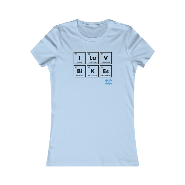 I LUV Bikes - Women's Fitted Tee