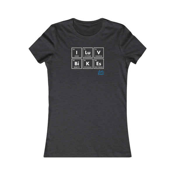I LUV Bikes - Women's Fitted Tee