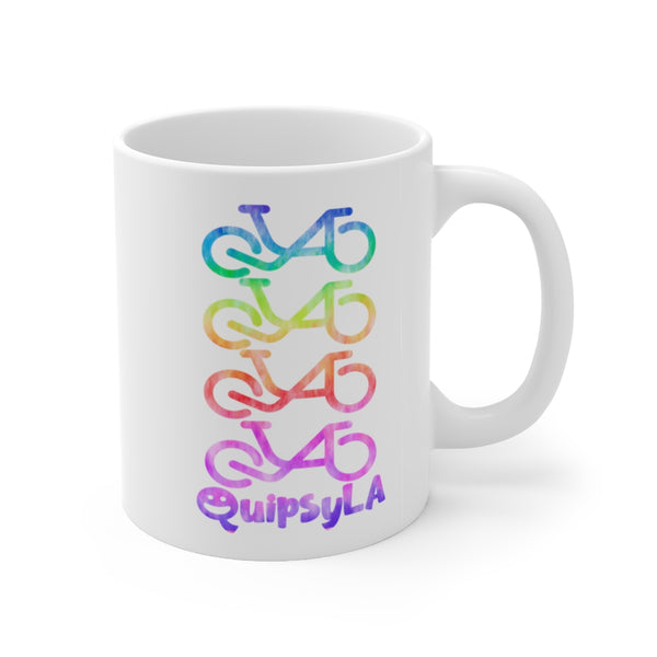 QuipsyLA Tie-Dye Repeat - Ceramic Mug 11oz
