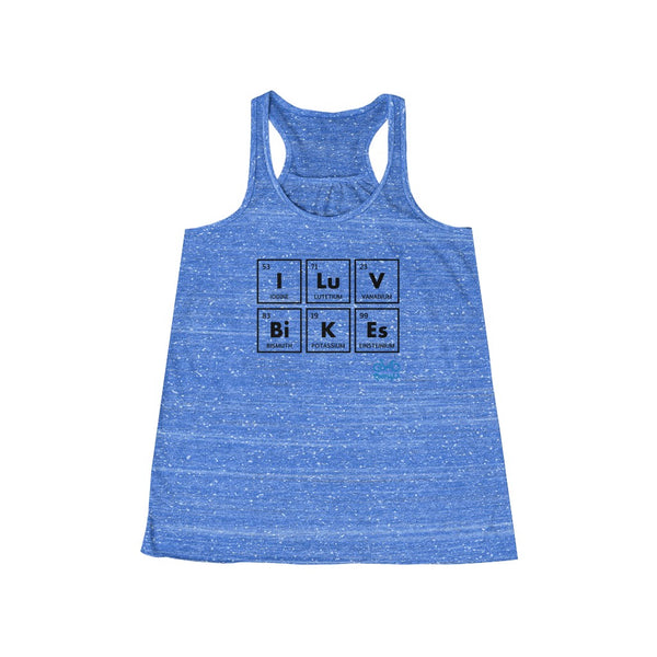 I LUV Bikes - Women's Flowy Racerback Tank