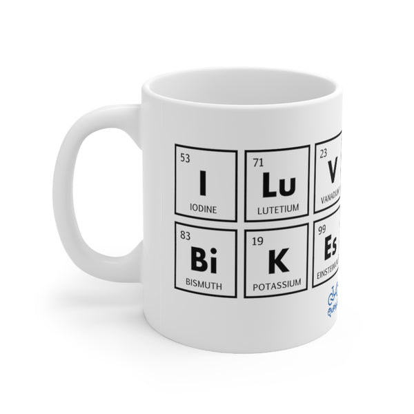 I LUV Bikes - Ceramic Mug 11oz