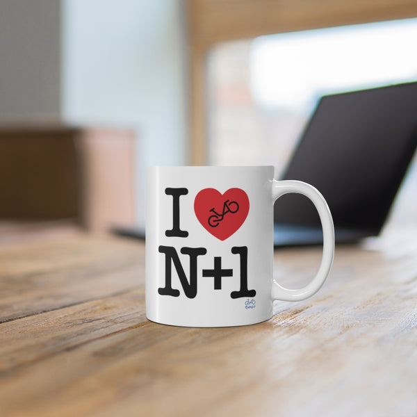 I (heart) N +1 - Ceramic Mug 11oz
