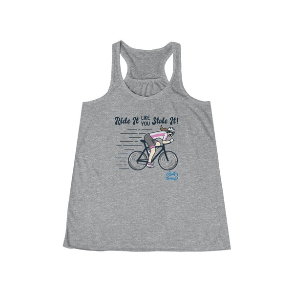 Ride It Like You Stole It - Women's Flowy Racerback Tank