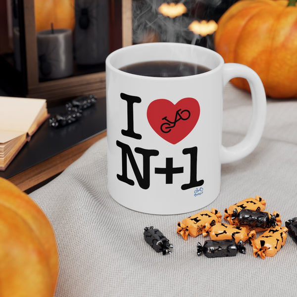 I (heart) N +1 - Ceramic Mug 11oz