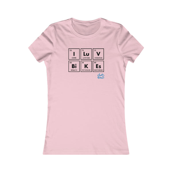 I LUV Bikes - Women's Fitted Tee