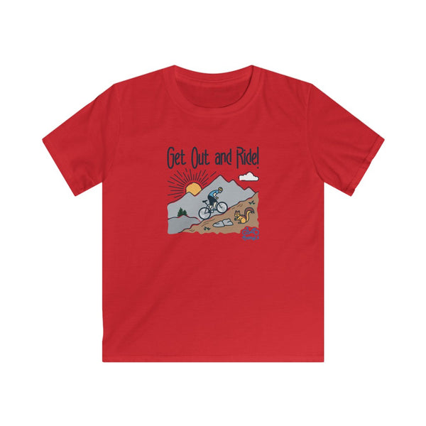 Get Out and Ride - Male Cyclist - Youth Tee