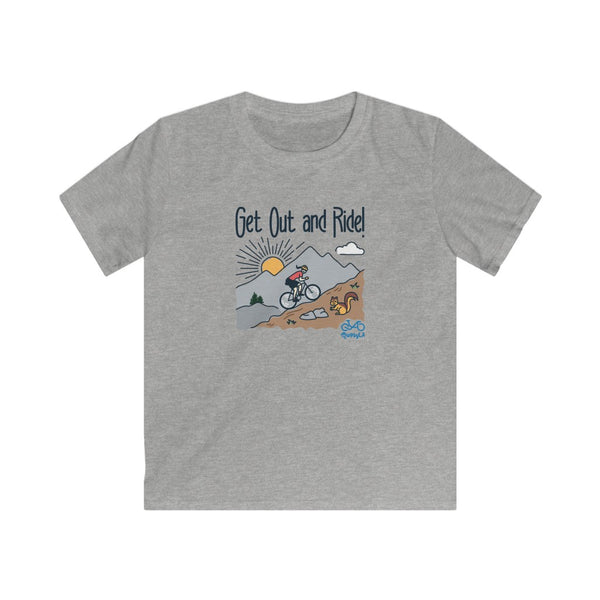 Get Out and Ride - Female Cyclist - Youth Tee