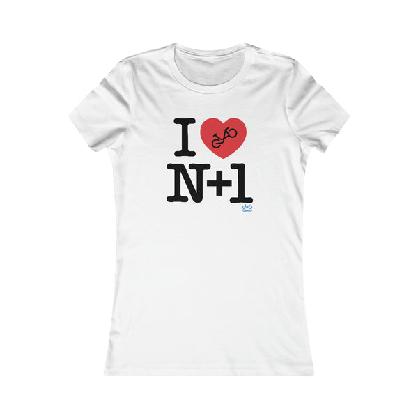 I (heart) N +1 - Women's Fitted Tee