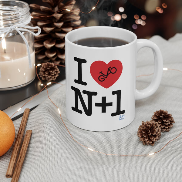 I (heart) N +1 - Ceramic Mug 11oz