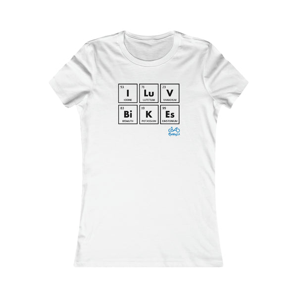 I LUV Bikes - Women's Fitted Tee