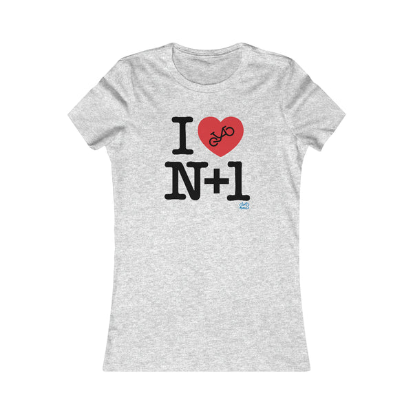 I (heart) N +1 - Women's Fitted Tee