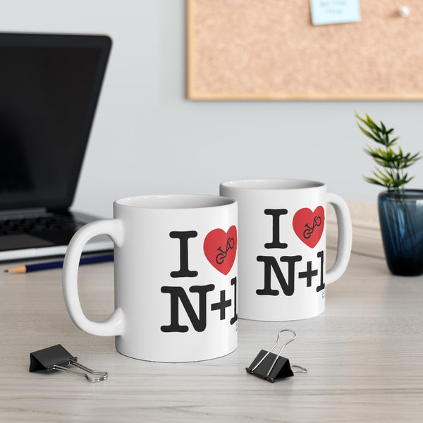 I (heart) N +1 - Ceramic Mug 11oz