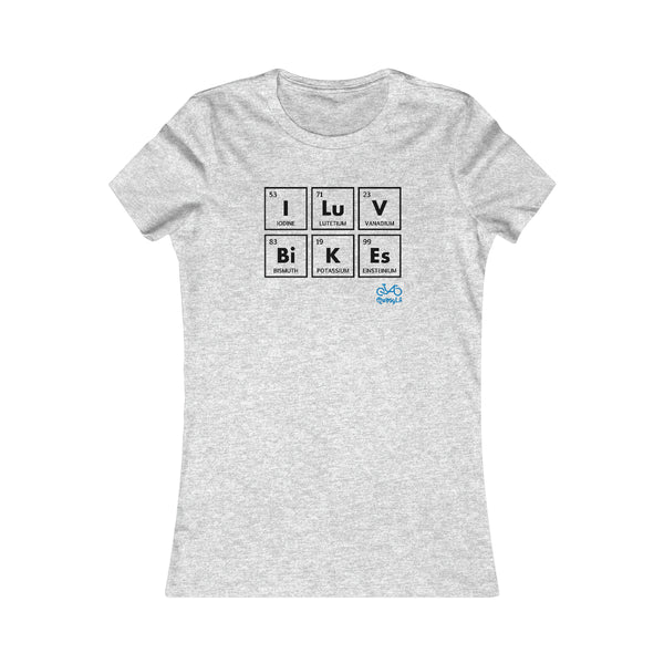 I LUV Bikes - Women's Fitted Tee