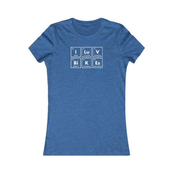 I LUV Bikes - Women's Fitted Tee