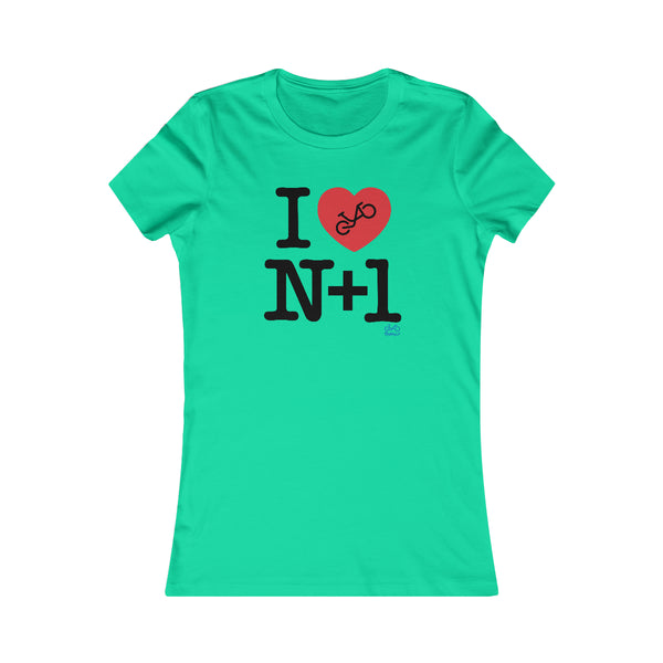 I (heart) N +1 - Women's Fitted Tee