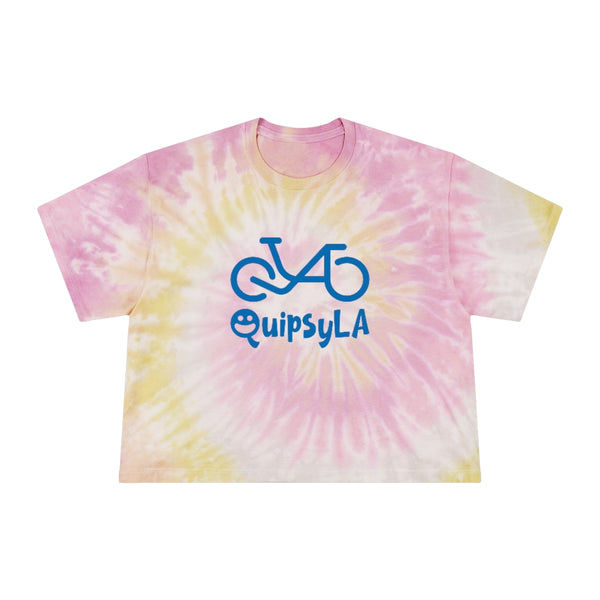 QuipsyLA logo - Women's Tie-Dye Crop Tee