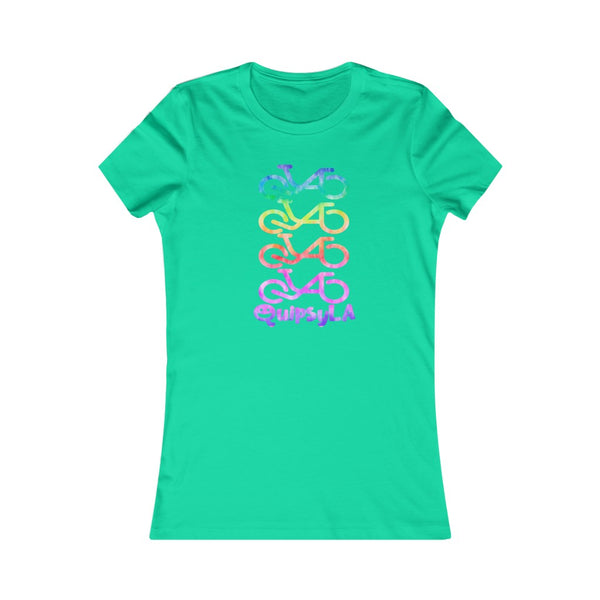 QuipsyLA Tie-Dye Repeat - Women's Fitted Tee