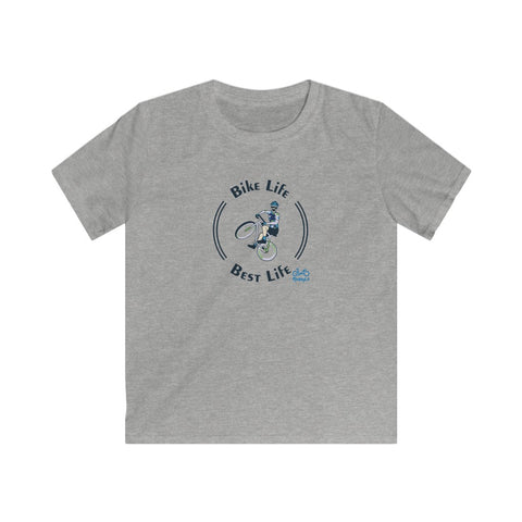 Bike Life, Best Life - Male Cyclist - Youth Tee