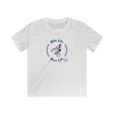 Bike Life, Best Life - Female Cyclist - Youth Tee