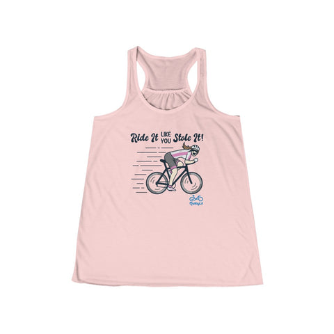 Ride It Like You Stole It - Women's Flowy Racerback Tank