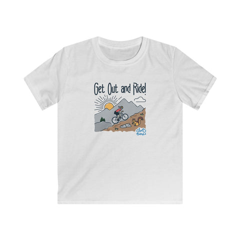Get Out and Ride - Female Cyclist - Youth Tee