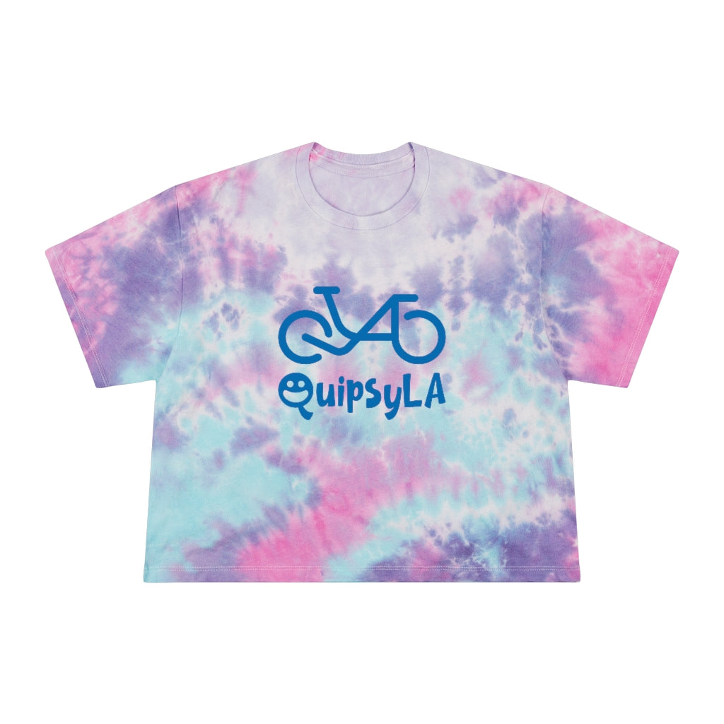 QuipsyLA logo - Women's Tie-Dye Crop Tee