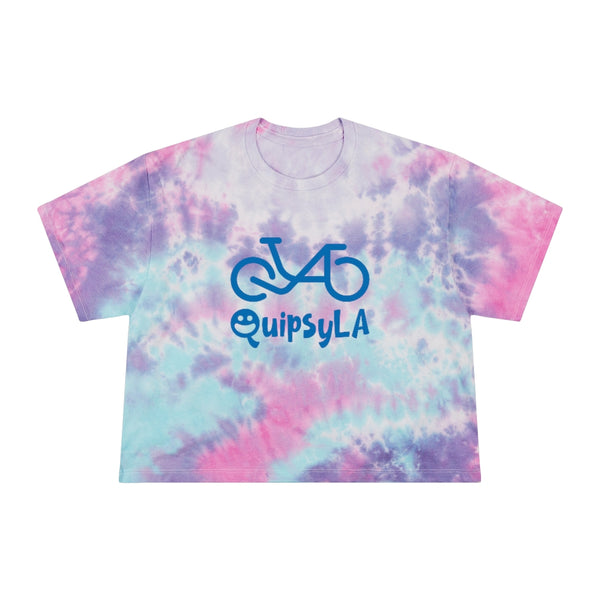 QuipsyLA logo - Women's Tie-Dye Crop Tee