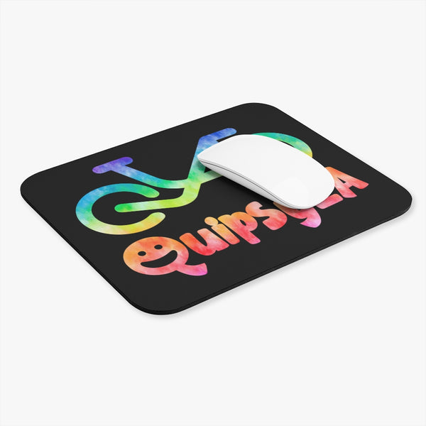 QuipsyLA Tie-Dye - Black BG - Mouse Pad