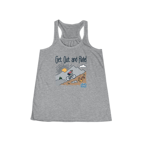 Get Out and Ride - Women's Flowy Racerback Tank