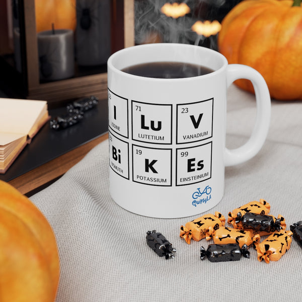 I LUV Bikes - Ceramic Mug 11oz