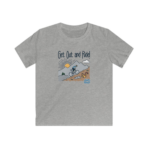 Get Out and Ride - Male Cyclist - Youth Tee