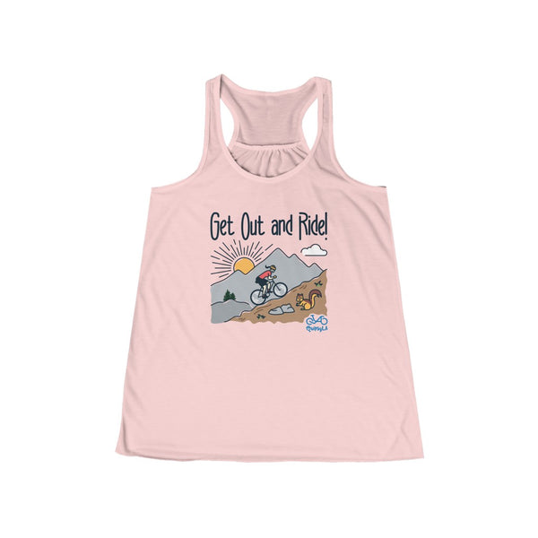 Get Out and Ride - Women's Flowy Racerback Tank