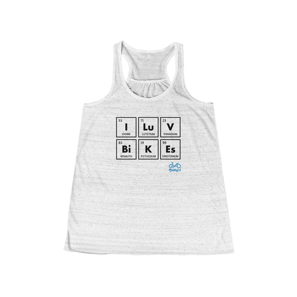 I LUV Bikes - Women's Flowy Racerback Tank