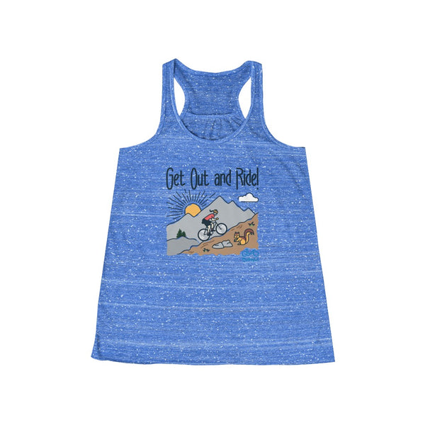 Get Out and Ride - Women's Flowy Racerback Tank