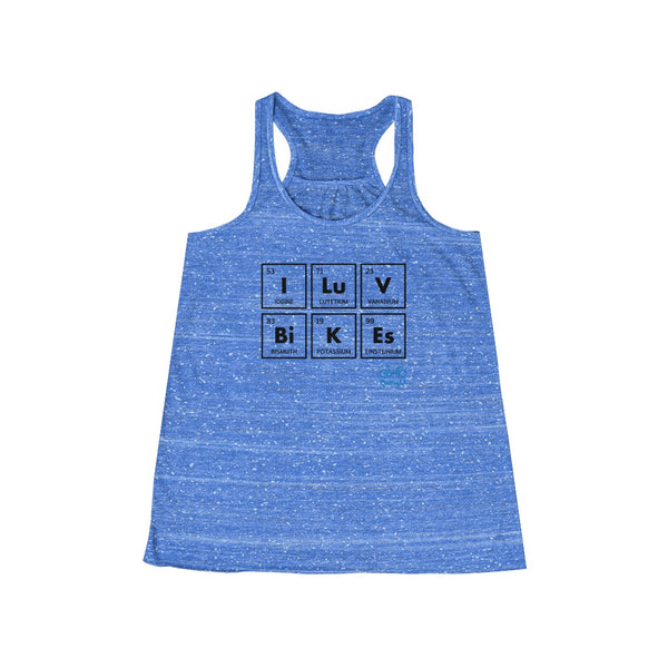 I LUV Bikes - Women's Flowy Racerback Tank