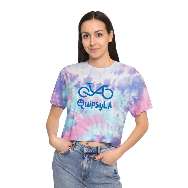 QuipsyLA logo - Women's Tie-Dye Crop Tee