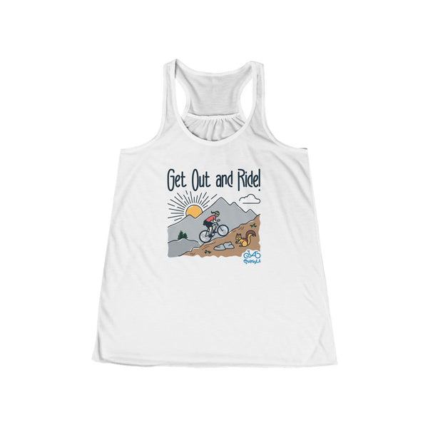 Get Out and Ride - Women's Flowy Racerback Tank